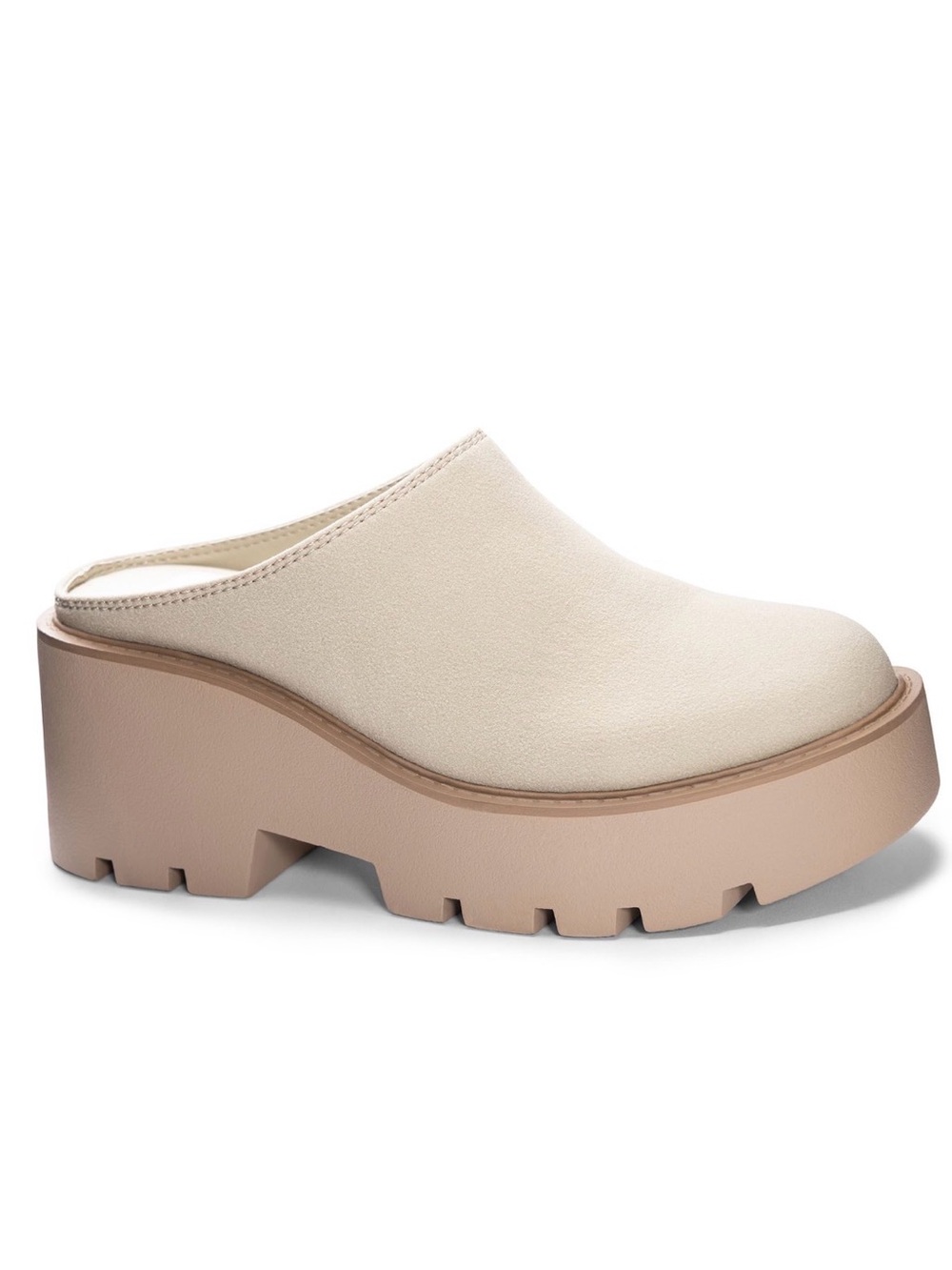 R Test Dirty Laundry Beige Mules